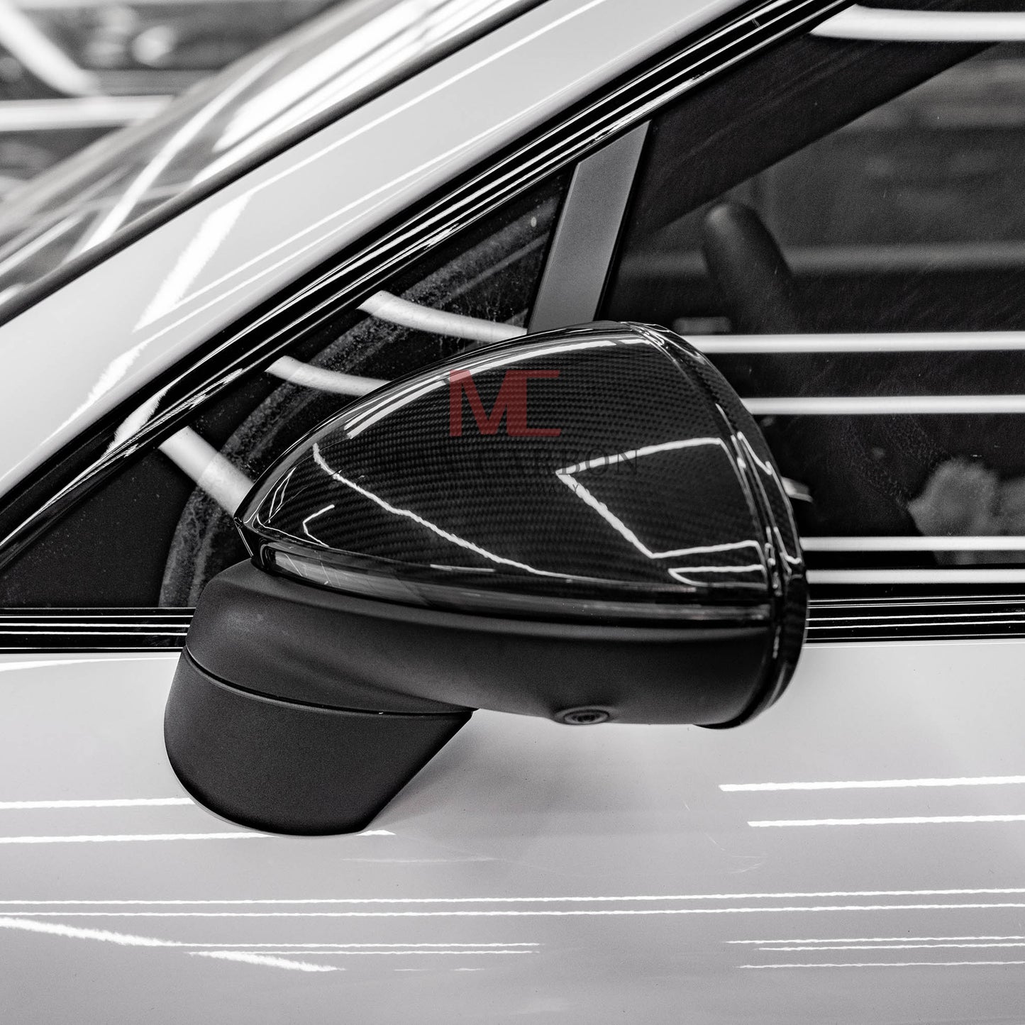 MAX CARBON Ersatz Spiegelkappen für Porsche Cayenne 9YA 9Y0 Cayenne Coupé 9YB S Turbo GTS GT