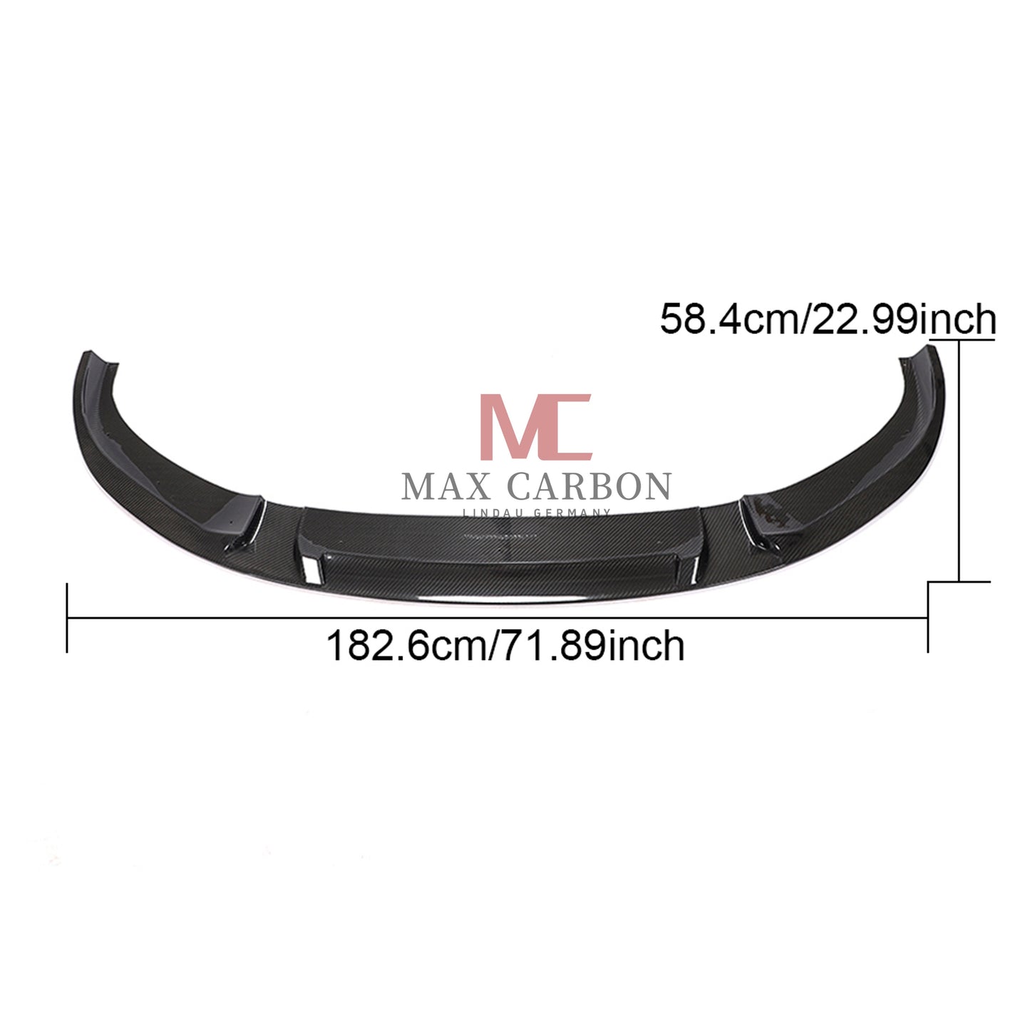 MAX CARBON Performance Large Front Lip Spoiler for BMW G14 G15 G16 M850i ​​840i 840d before LCI 