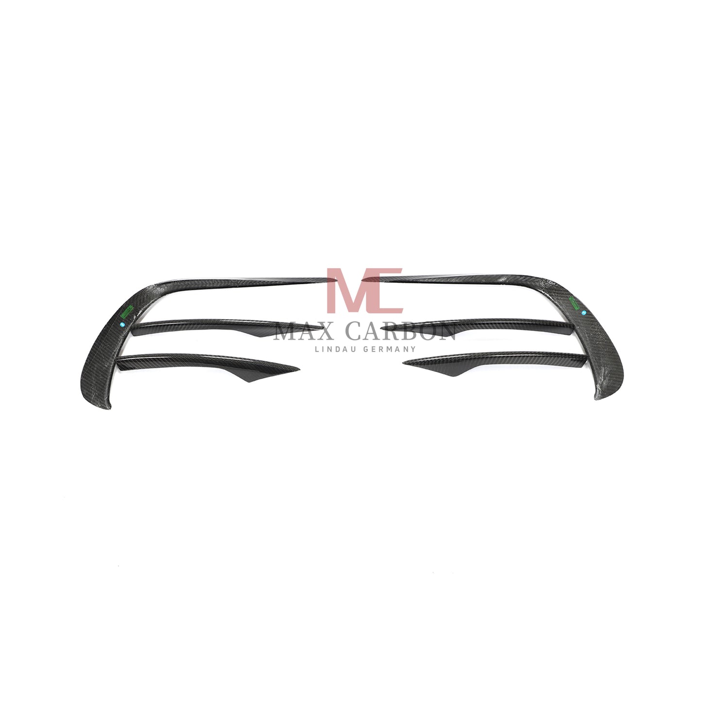 MC Performance 6 pièces Canards de pare-chocs avant en carbone pour Mercedes Benz classe E W213 S213 E300 E350 E400 E450