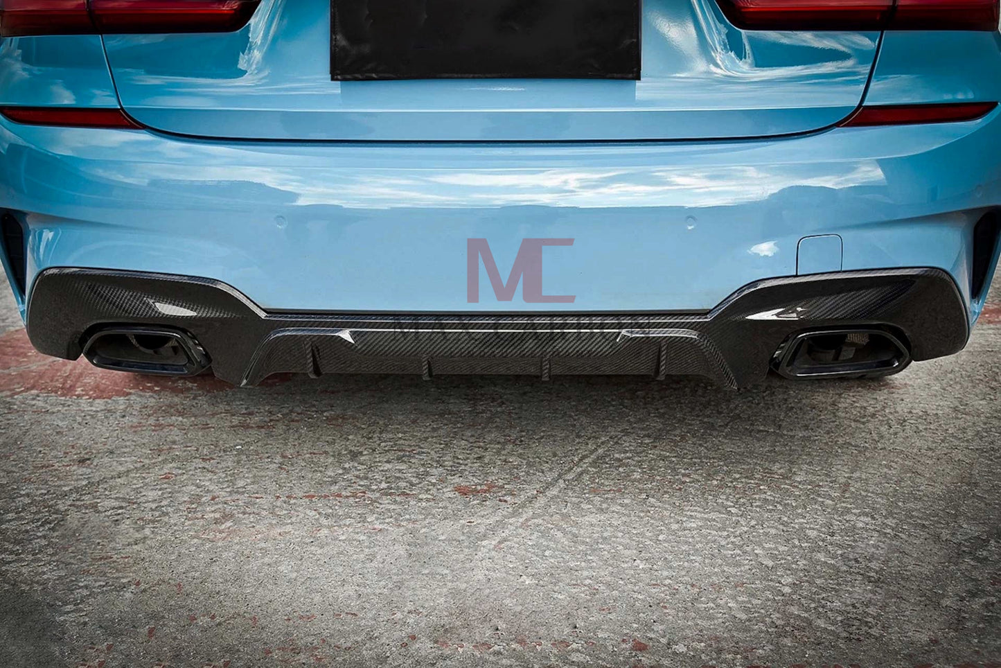 MC Dry Carbon Prepreg Performance Diffuser suitable for BMW G20 G21 with M Package only BEFORE LCI 