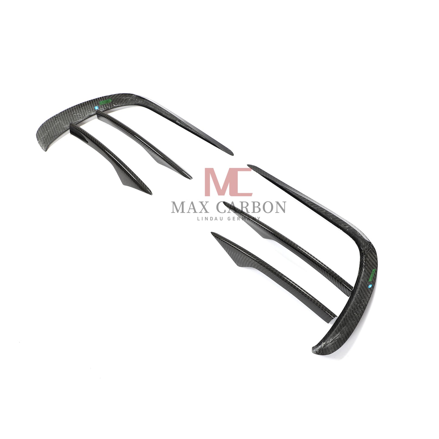 MC Performance 6 pièces Canards de pare-chocs avant en carbone pour Mercedes Benz classe E W213 S213 E300 E350 E400 E450