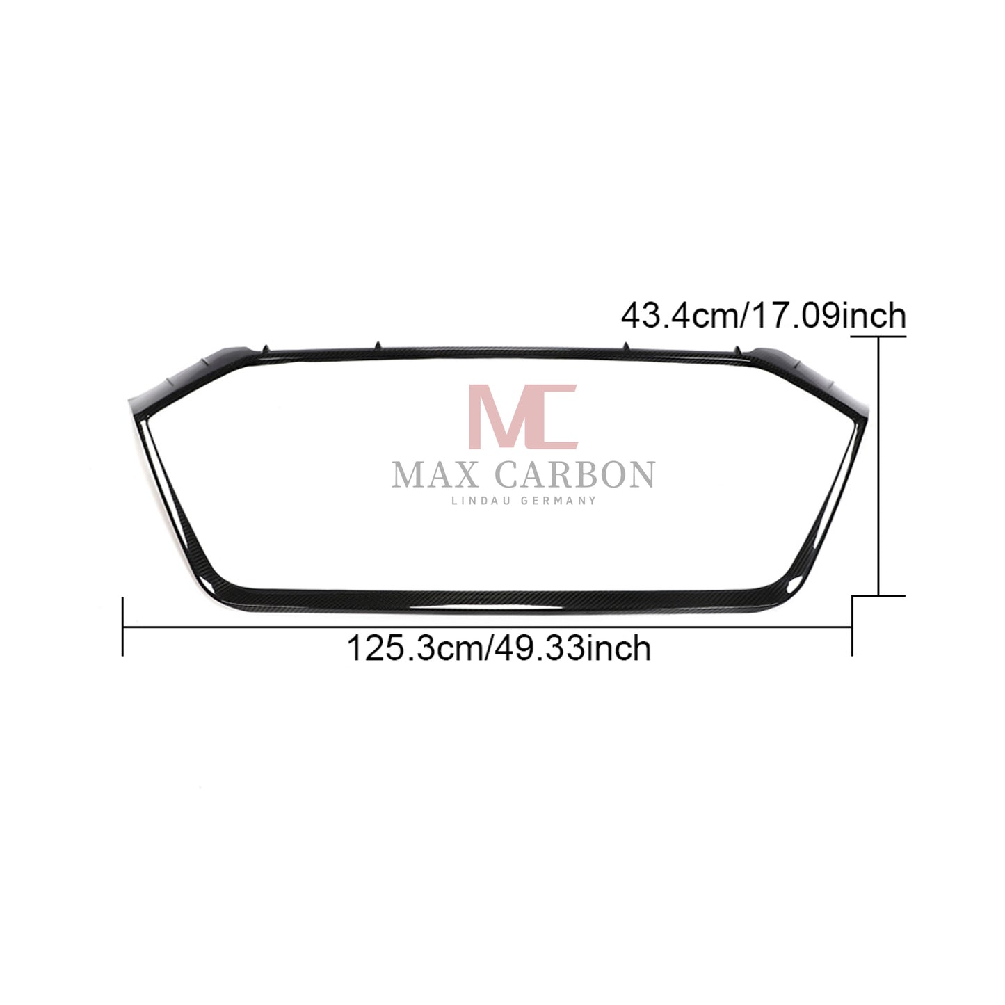 MC MAX CARBON Performance Front Grille Grill Einsatz Trim Abdeckung Für Audi RS6 C8