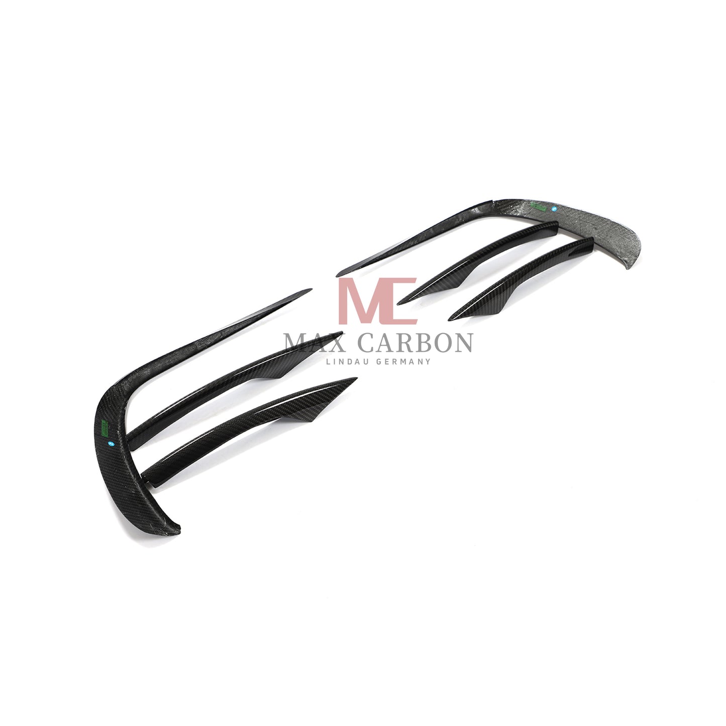 MC Performance 6 pièces Canards de pare-chocs avant en carbone pour Mercedes Benz classe E W213 S213 E300 E350 E400 E450