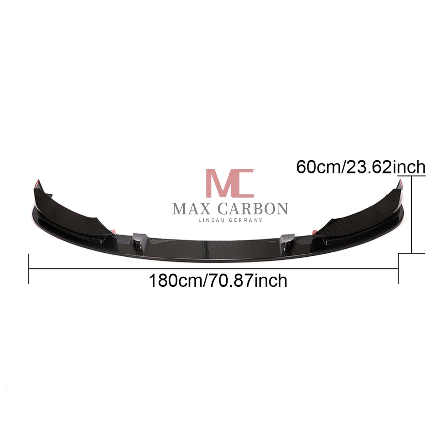 MAX CARBON Performance Large Front Lip Spoiler for BMW G14 G15 G16 M850i ​​840i 840d before LCI 