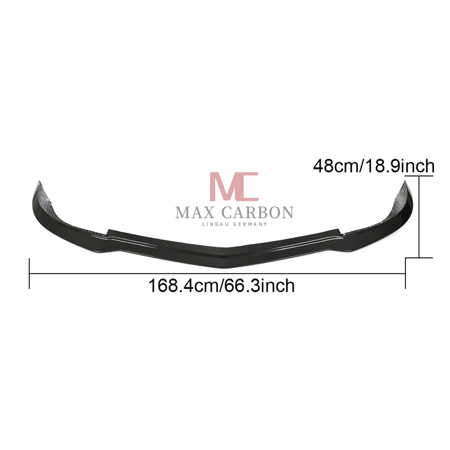 Lèvre avant en carbone MC MAX CARBON Performance pour Mercedes Benz AMG C63 W204 
