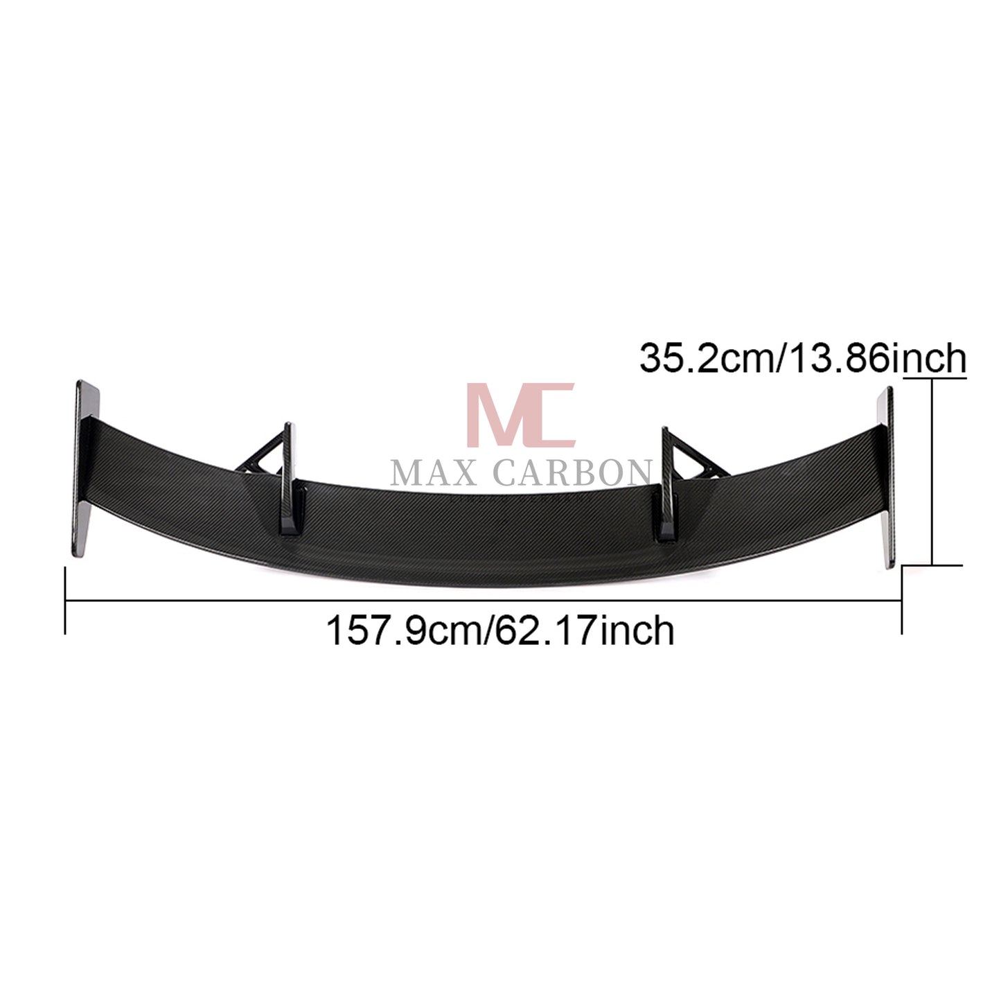 MC MAX CARBON DRY CARBON Performance Heckflügel Spoiler passend für Audi TT TTS TTRS 2014 bis 2023 FV 8S