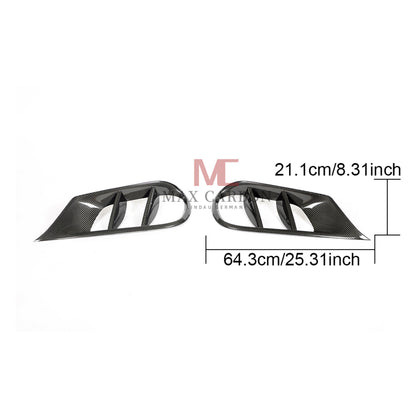 MC Performance für Mercedes Benz E Klasse W212 S212 Carbon Fiber Front Stoßstange Vent Zierleisten