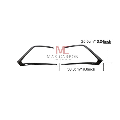 Bandes d'aération de pare-chocs arrière MC MAX CARBON Performance pour Lamborghini Urus Sport Utility 2018 à 2021 