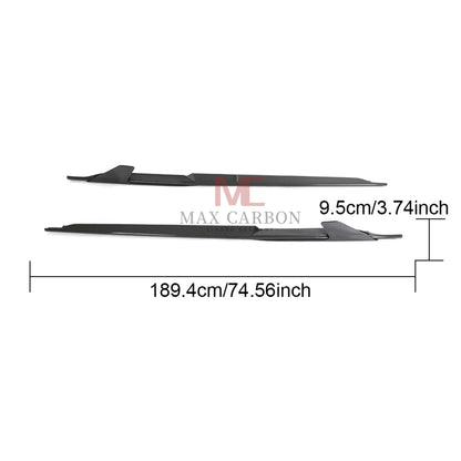 MC MAX CARBON DRY CARBON Performance side skirts flaps suitable for Audi R8 4S 