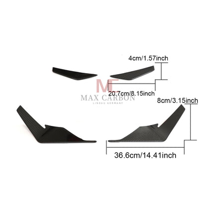 MC MAX CARBON DRY CARBON Performance AERO FLICKER FLAPS Canards suitable for Audi R8 4S 