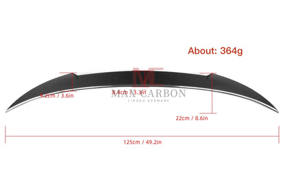 MAX CARBON Performance Sport Heckspoiler Abrisskante Spoiler für BMW M8 F93 G16