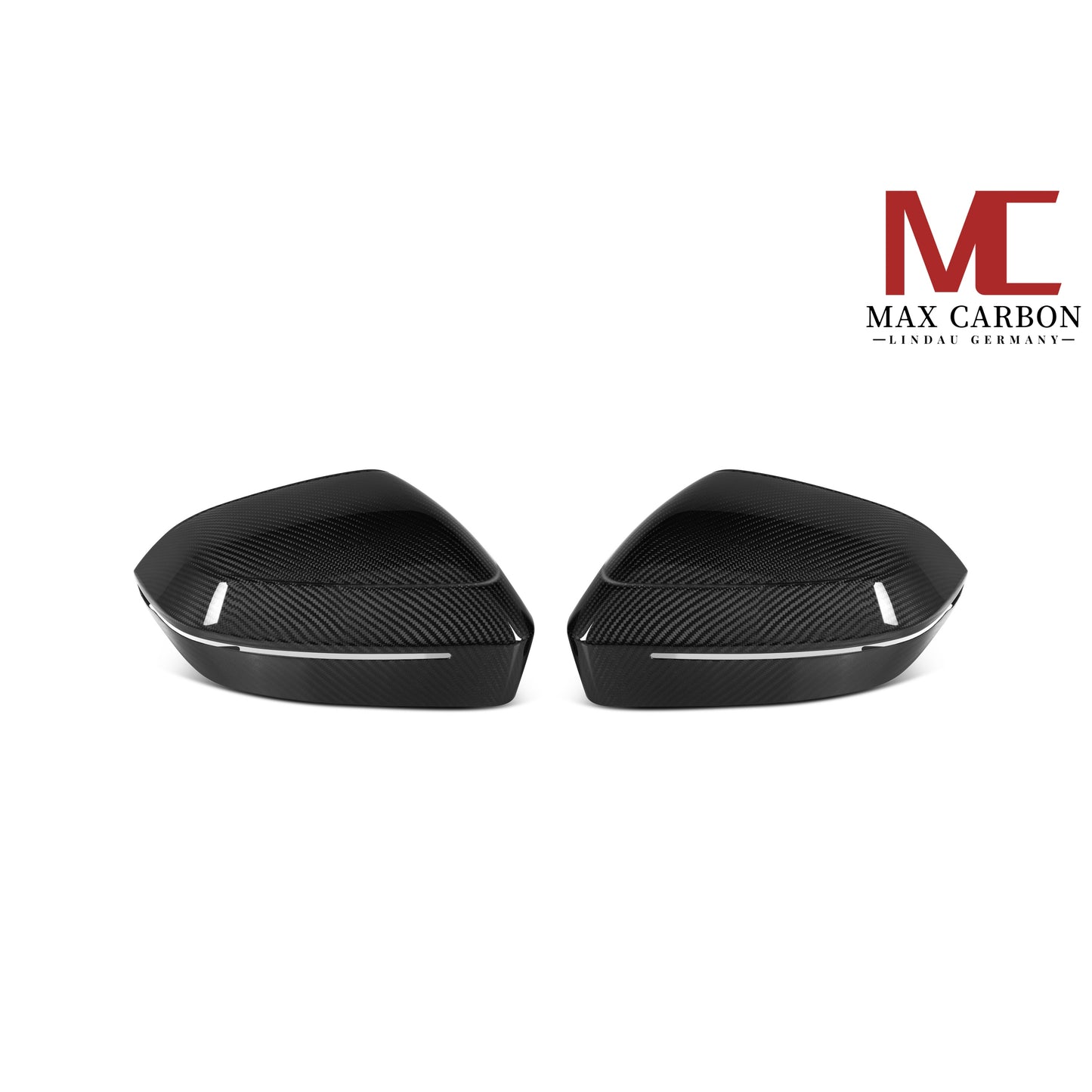 MAX CARBON Dry Carbon Spiegelkappen Standard Ersatz passend für BMW 5er G60 G61 7er G70 M5 G90 G99