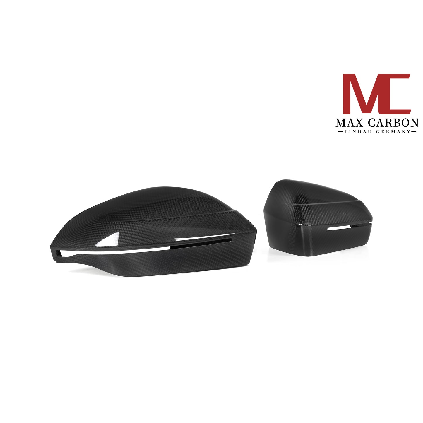 MAX CARBON Dry Carbon Spiegelkappen Standard Ersatz passend für BMW 5er G60 G61 7er G70 M5 G90 G99