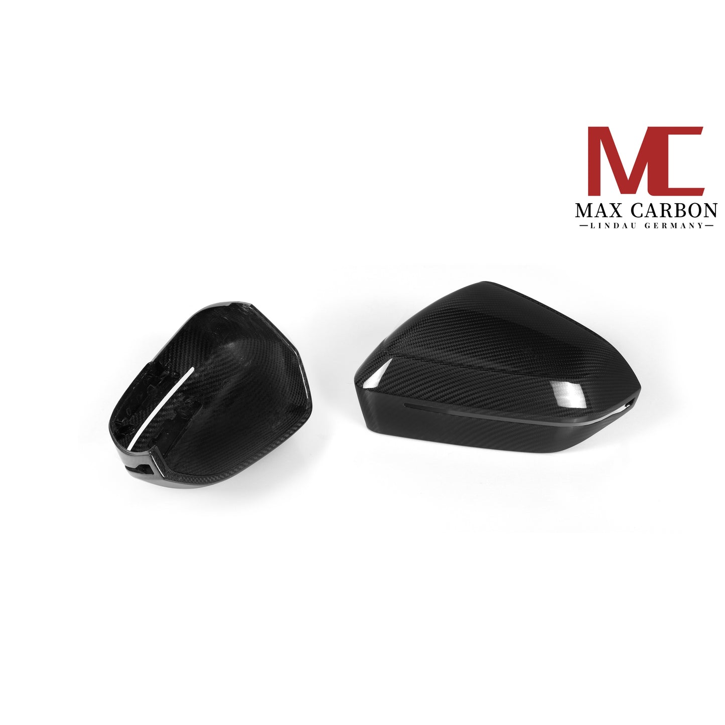 MAX CARBON Dry Carbon Spiegelkappen Standard Ersatz passend für BMW 5er G60 G61 7er G70 M5 G90 G99