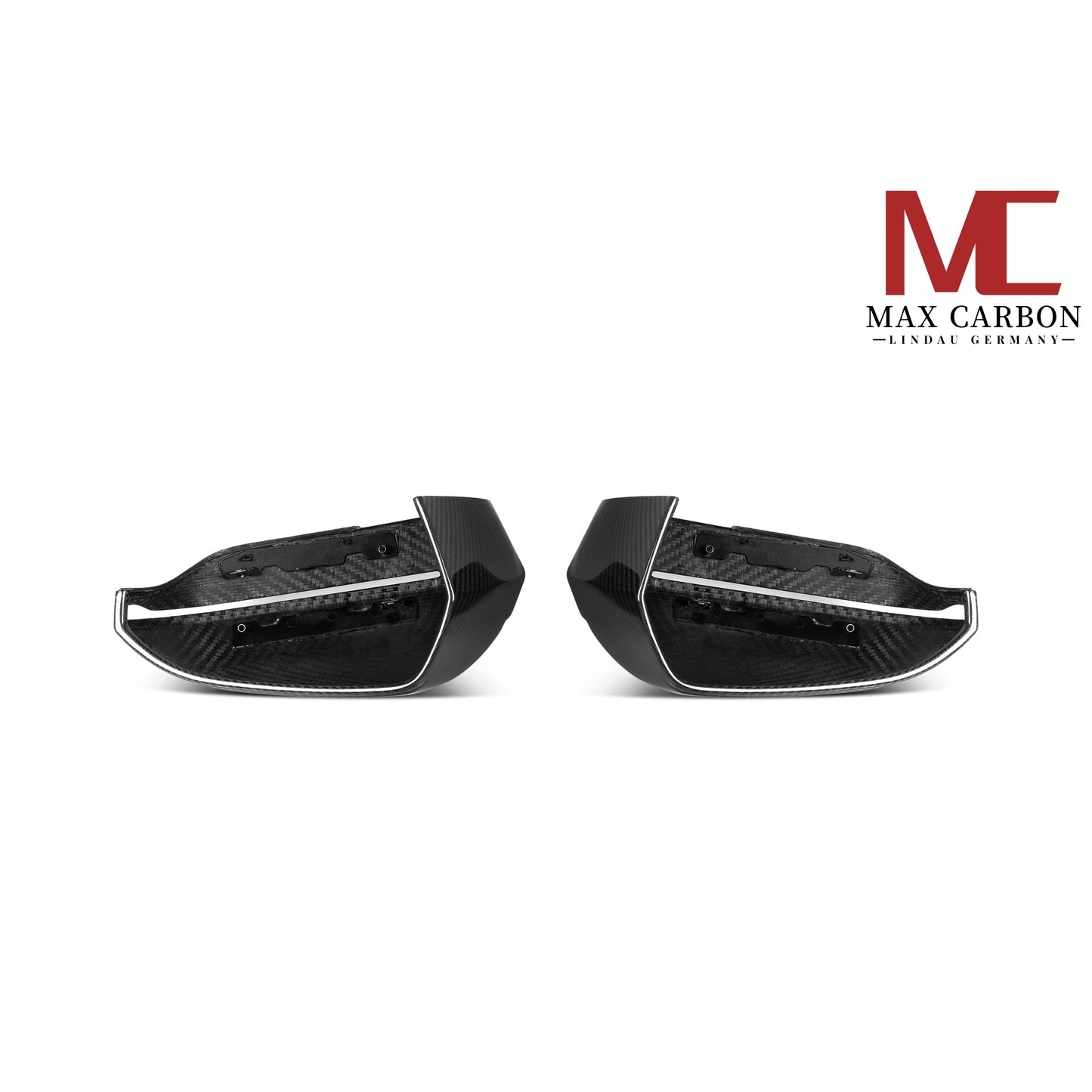 MAX CARBON Dry Carbon Spiegelkappen Standard Ersatz passend für BMW 5er G60 G61 7er G70 M5 G90 G99