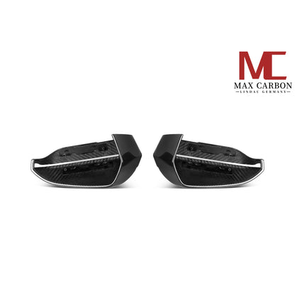 MAX CARBON Dry Carbon Spiegelkappen Standard Ersatz passend für BMW 5er G60 G61 7er G70 M5 G90 G99