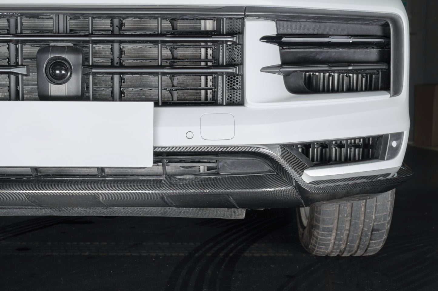 Lèvre avant MAX CARBON DRY Carbone pour Porsche Cayenne S GTS 9YA 9Y0 Facelift GT Sport Style