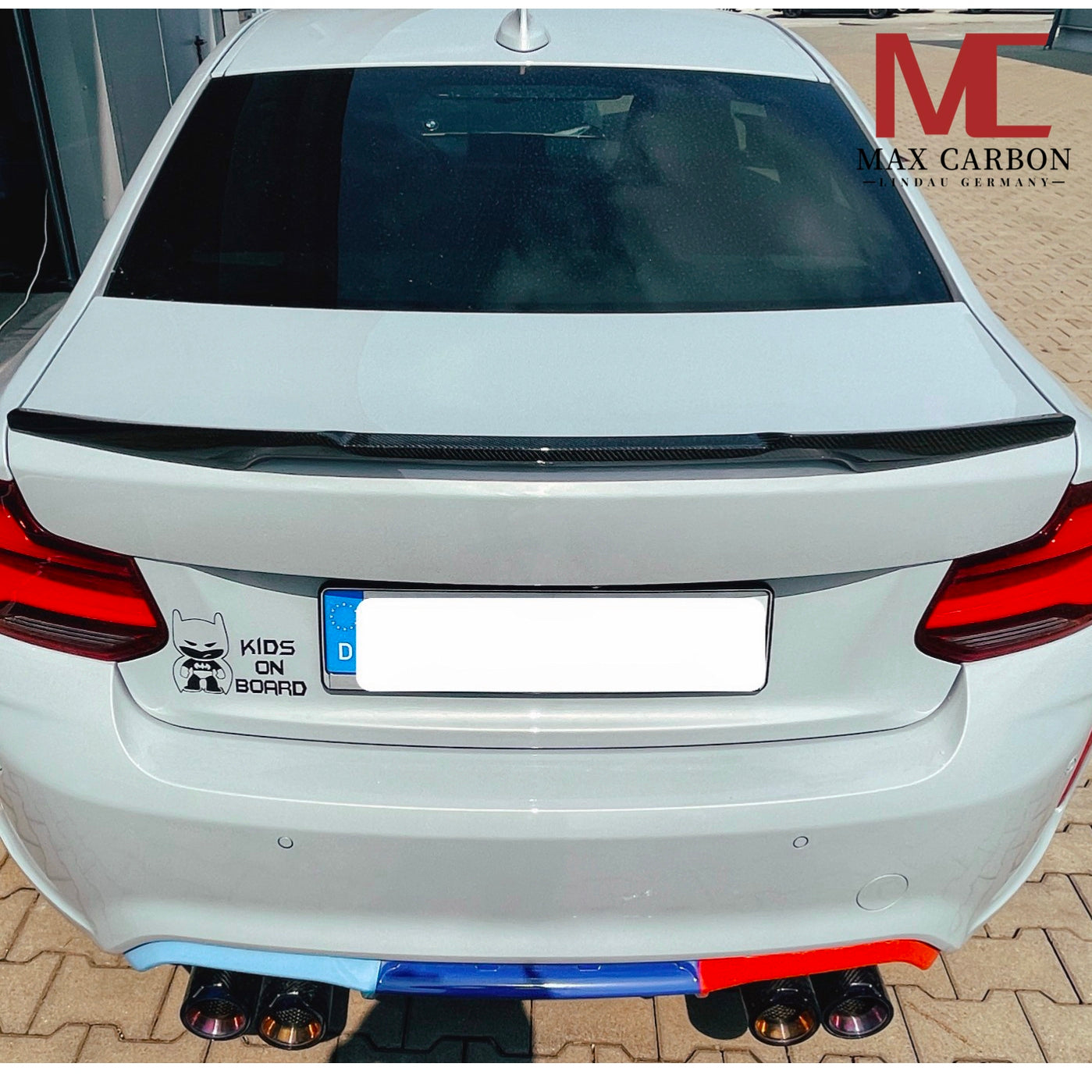 MAX CARBON DRY CARBON Abrisskannte Heckspoiler Hecklippe Spoiler für BMW F22 F87 M2 CS Coupè