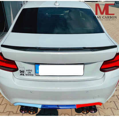 MAX CARBON DRY CARBON Abrisskannte Heckspoiler Hecklippe Spoiler für BMW F22 F87 M2 CS Coupè