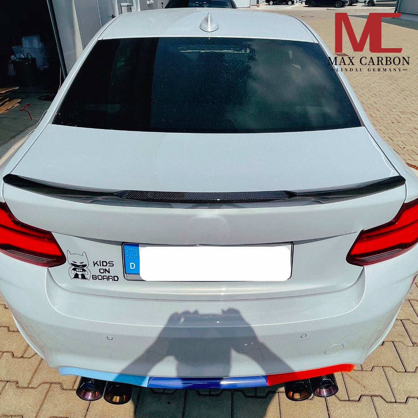 MAX CARBON DRY CARBON Abrisskannte Heckspoiler Hecklippe Spoiler für BMW F22 F87 M2 CS Coupè