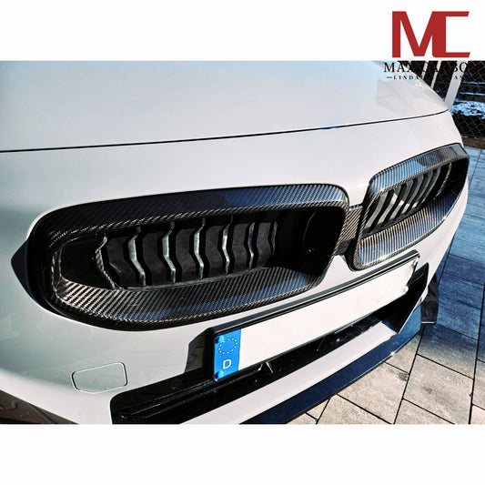 MAX CARBON Echt Dry Carbon Karbon Kühlergrill Nieren passend für BMW G42 M240i Coupe