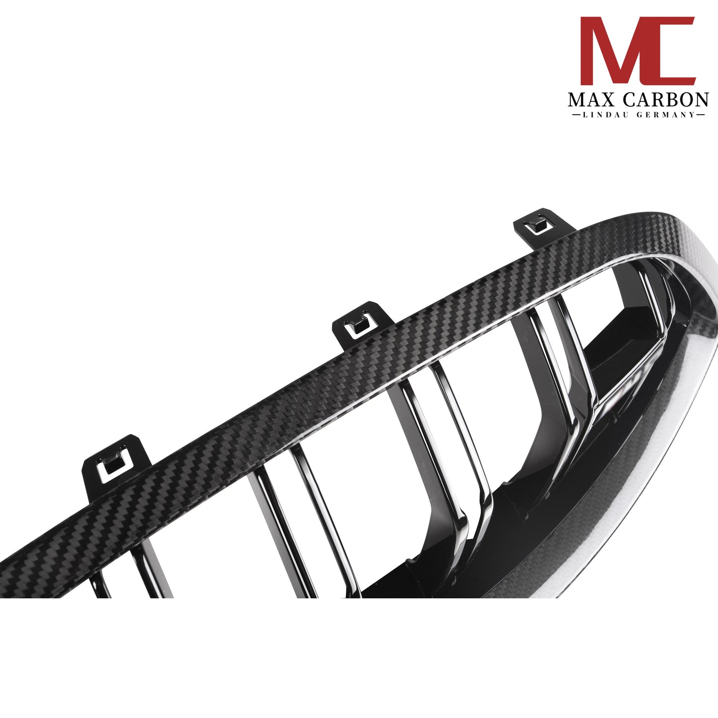 MAX CARBON Dry Carbon Kühlergrill Ziergitter Grill Ersatz für BMW M8 F91 F92 F93 vor LCI