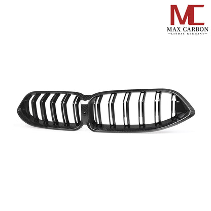 MAX CARBON Dry Carbon Kühlergrill Ziergitter Grill Ersatz für BMW M8 F91 F92 F93 vor LCI