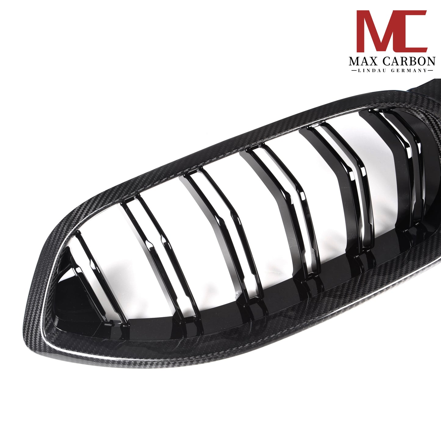 MAX CARBON Dry Carbon Kühlergrill Ziergitter Grill Ersatz für BMW M8 F91 F92 F93 vor LCI