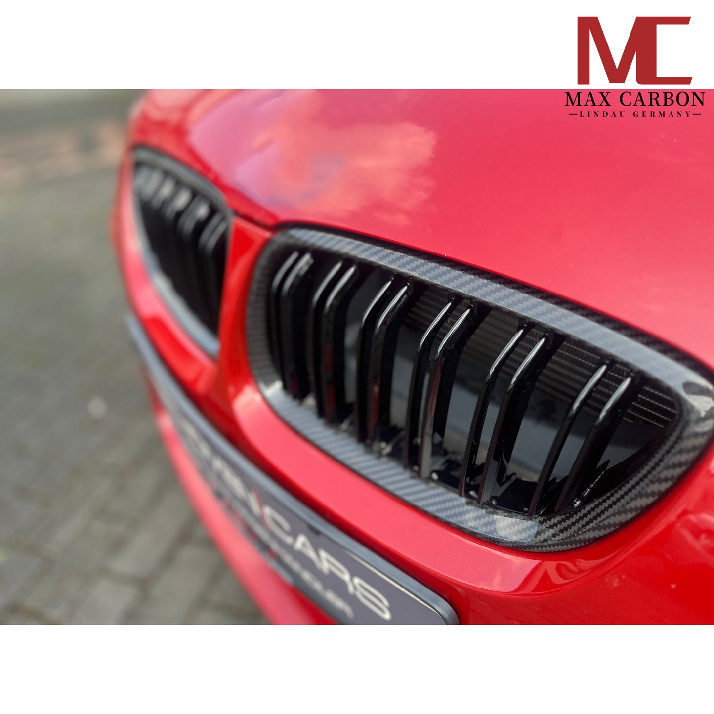 MAX CARBON Performance Ziergitter Kühlergrill Ersatz für BMW M3 E92 E93 E90