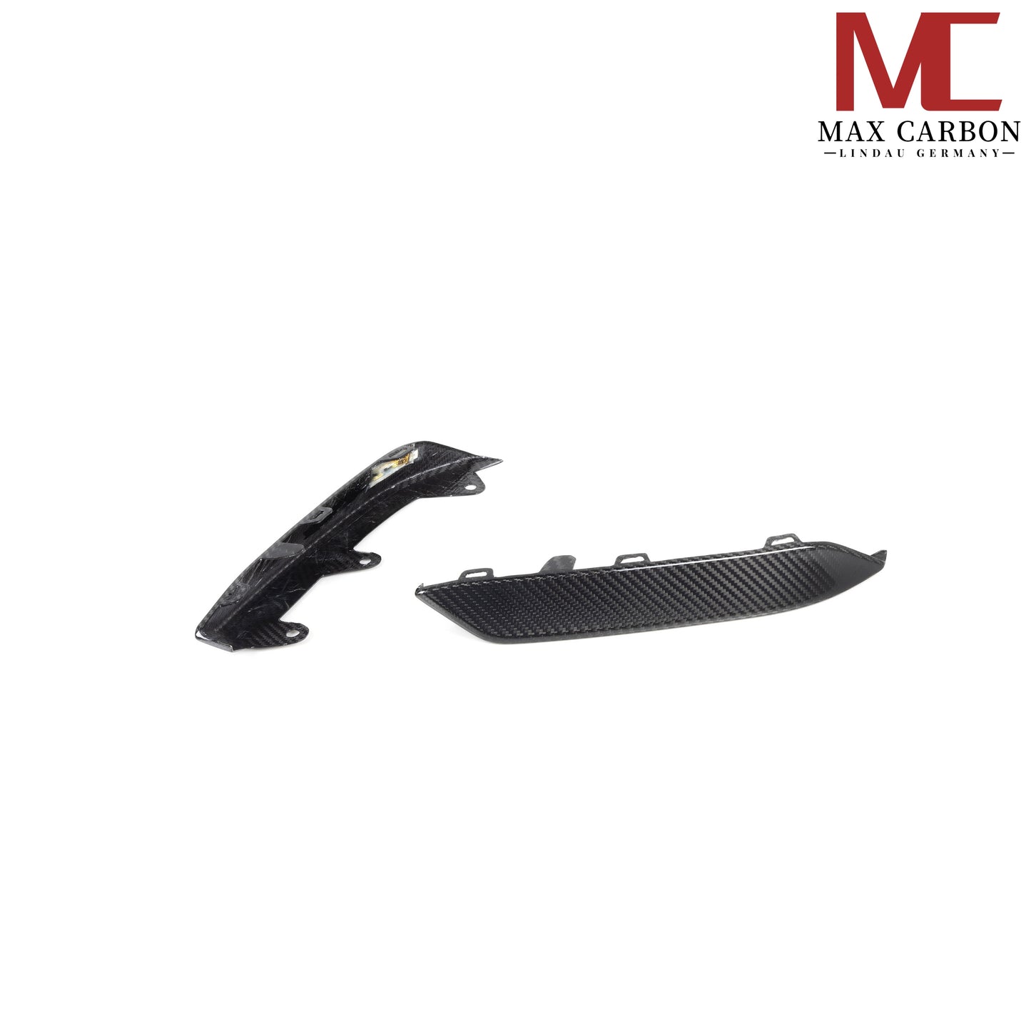 MAX CARBON Dry Carbon Frontlippe Flaps Ersatz für BMW M8 F91 F92 F93
