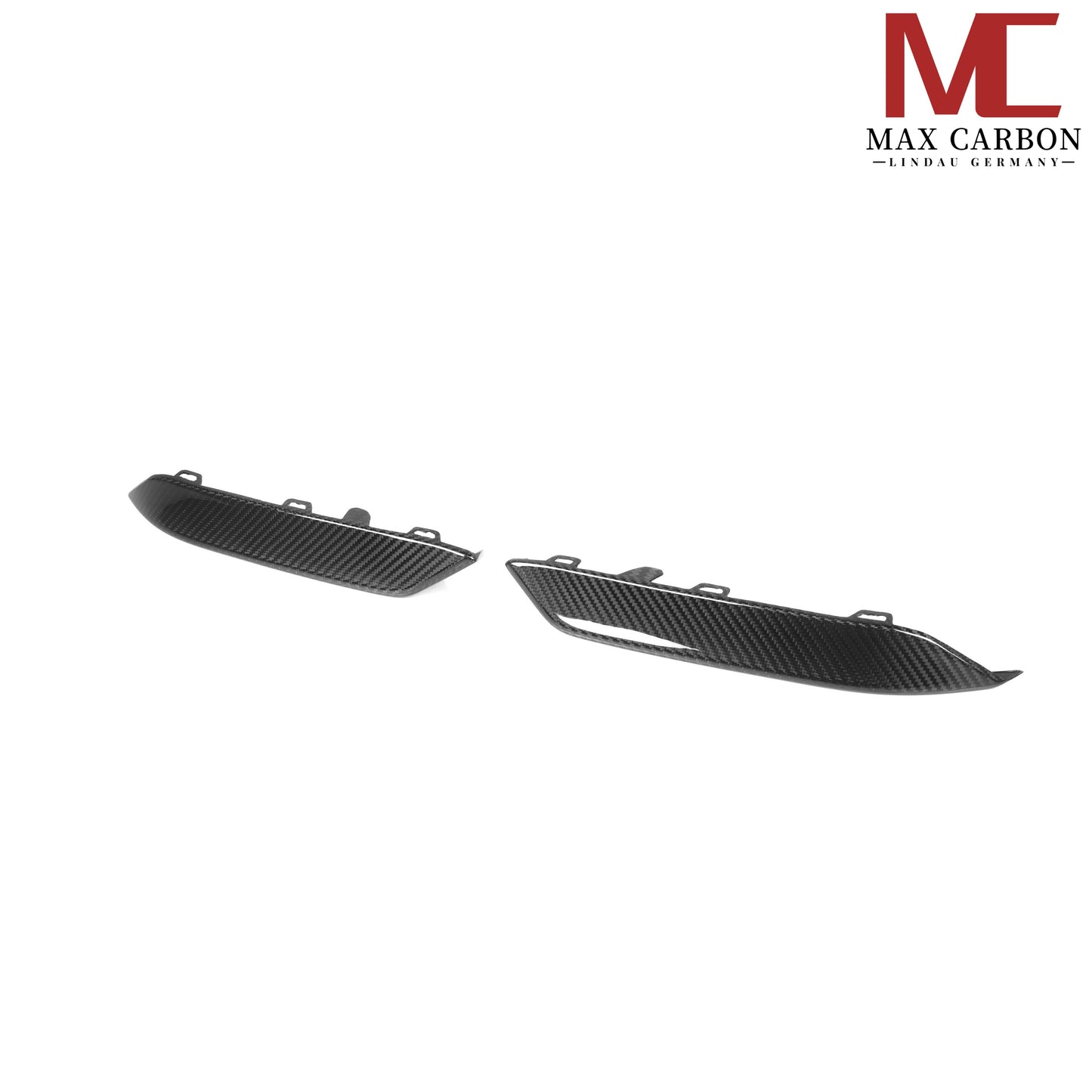 MAX CARBON Dry Carbon Frontlippe Flaps Ersatz für BMW M8 F91 F92 F93