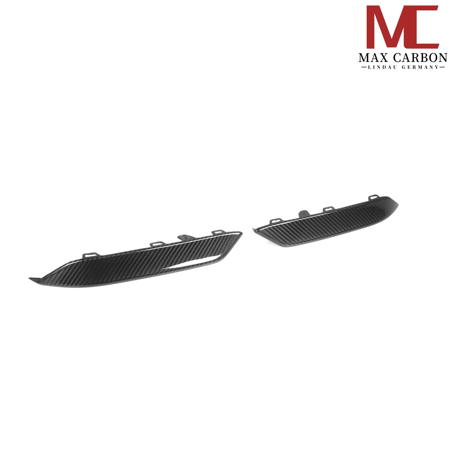 MAX CARBON Dry Carbon Frontlippe Flaps Ersatz für BMW M8 F91 F92 F93