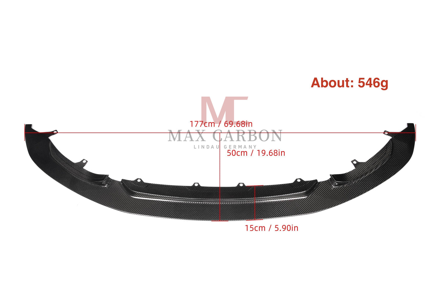 MAX CARBON Dry Carbon Prepreg Performance Frontlippe Ersatz passend für BMW M3 F80 M4 F82 F83 GT4