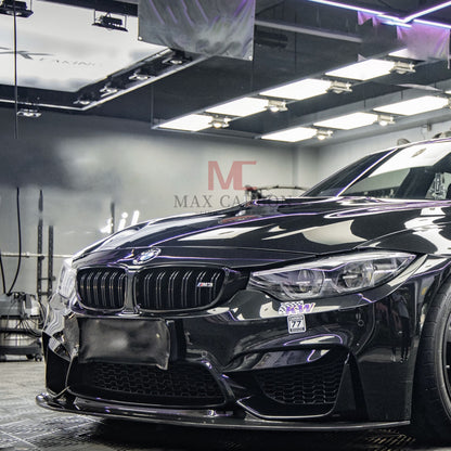 MAX CARBON Dry Carbon Prepreg Performance Frontlippe Ersatz passend für BMW M3 F80 M4 F82 F83 GT4