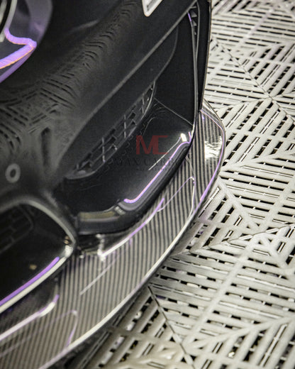 MAX CARBON Dry Carbon Prepreg Performance Frontlippe Ersatz passend für BMW M3 F80 M4 F82 F83 GT4