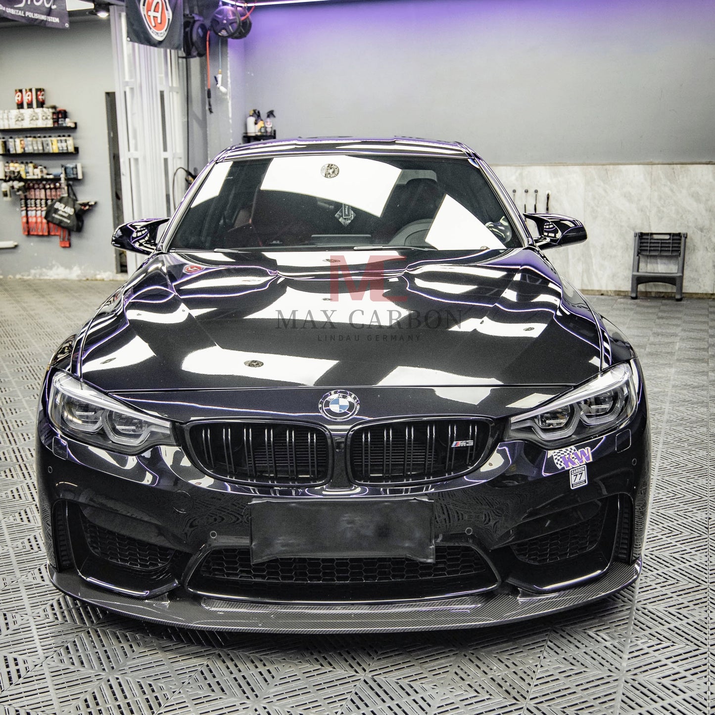 MAX CARBON Dry Carbon Prepreg Performance Frontlippe Ersatz passend für BMW M3 F80 M4 F82 F83 GT4