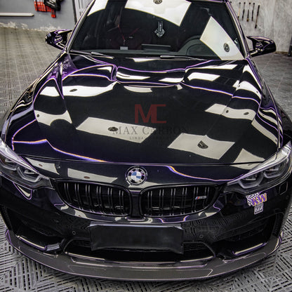 MAX CARBON Dry Carbon Prepreg Performance Frontlippe Ersatz passend für BMW M3 F80 M4 F82 F83 GT4