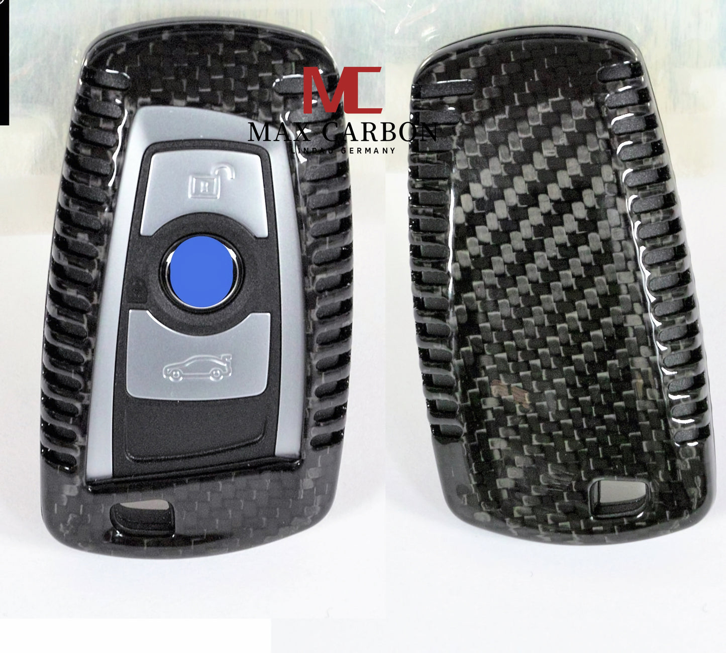 MAX CARBON Premium Schlüssel Cover Hülle Etui Abdeckung für BMW 1er 2er 3er 4er 5er 6er 7er M2 M3 M4 M135i M140i M235i M240i X1 X3 X4 X5 X6