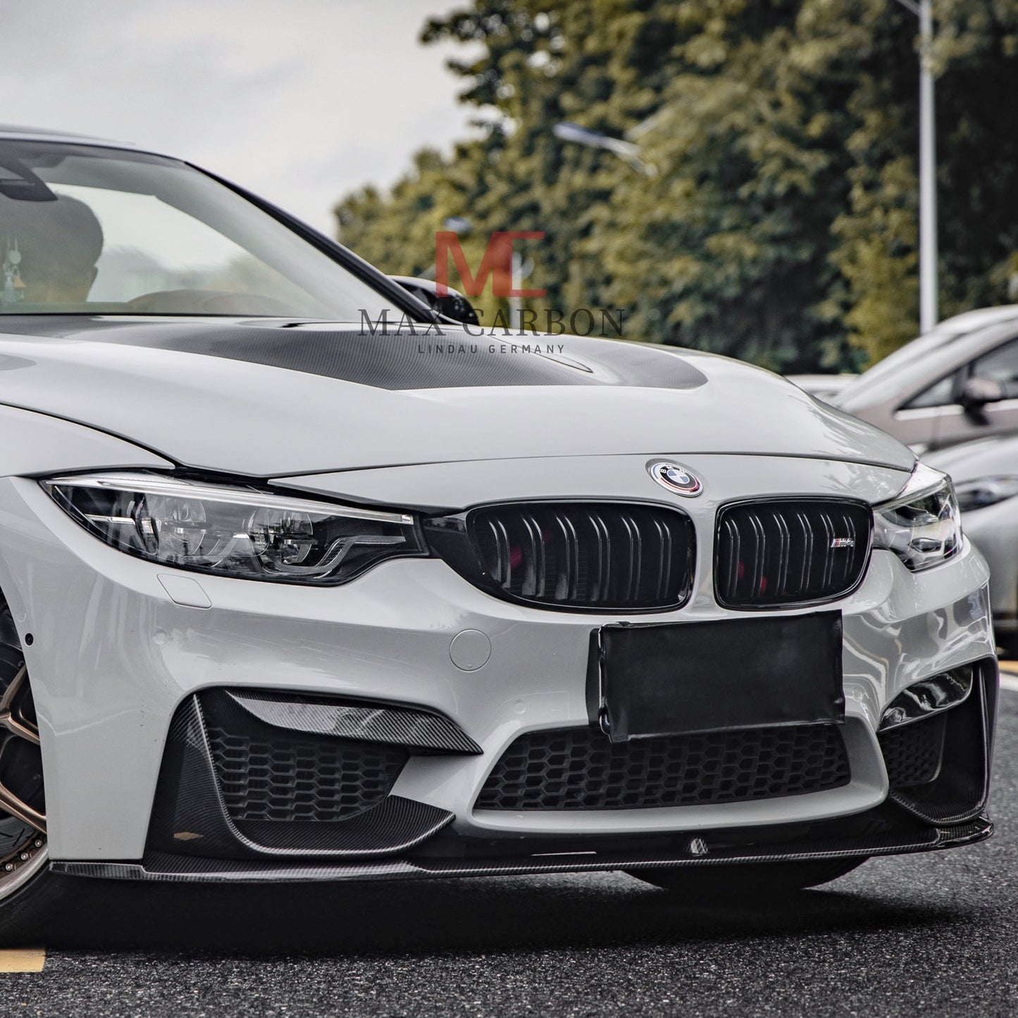 MAX CARBON Dry Carbon Prepreg Performance Front Lip Replacement fits for BMW M3 F80 M4 F82 F83 