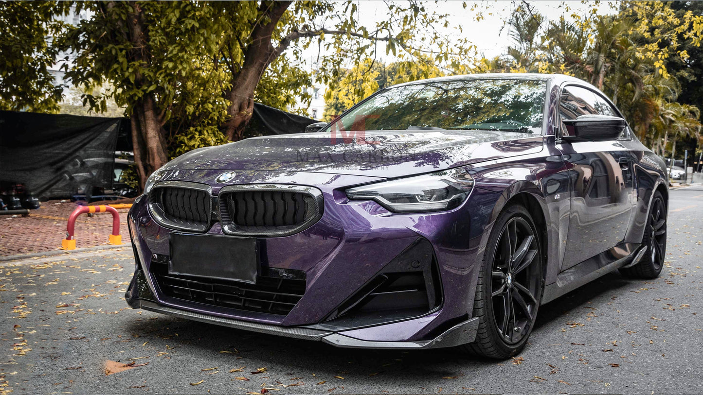 MAX CARBON Performance Echt Dry Carbon Karbon Kühlergrill Nieren passt für BMW G42 M240i Coupe