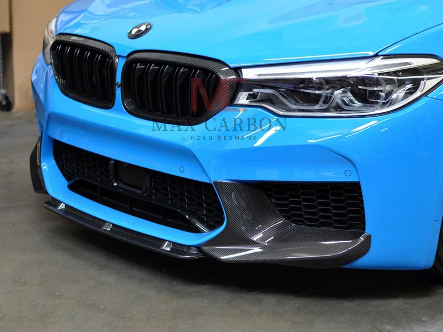 Remplacement de lèvre avant MAX CARBON Dry Carbon Prepreg Performance sur mesure pour BMW M5 F90 avant LCI 