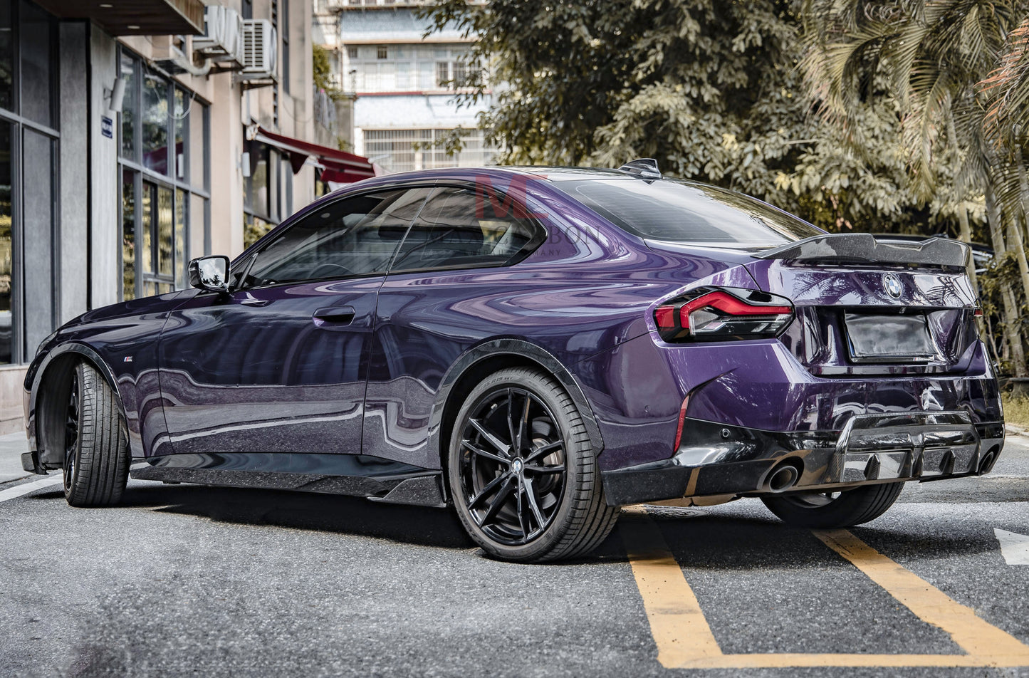Enjoliveurs de préparation de passage de roue MAX CARBON Performance Dry Carbon pour BMW Série 2 G42 incl.M240i 