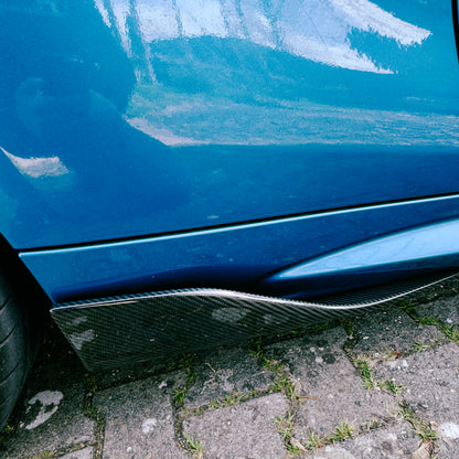 MAX CARBON Dry Carbon Prepreg Seiten Flaps Seitenschweller passt für BMW M2 F87 M2C M2CS