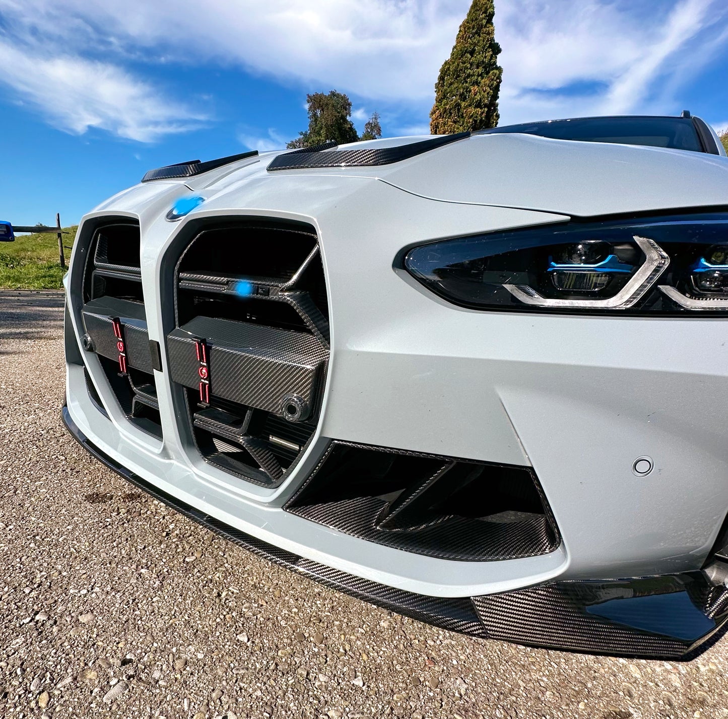 MAX CARBON Premium Dry Carbon Front Kühlergrill Nieren Gitter für BMW M3 M4 G80 G81 G82 G83 CSL