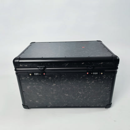 MC MAX CARBON Lifestyle Echt Forged Carbon Motorradkoffer Autokoffer Topcase mit TSA Schloss