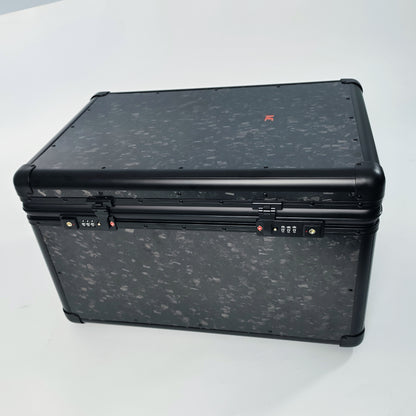 MC MAX CARBON Lifestyle Echt Forged Carbon Motorradkoffer Autokoffer Topcase mit TSA Schloss