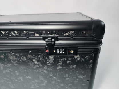 MC MAX CARBON Lifestyle Echt Forged Carbon Motorradkoffer Autokoffer Topcase mit TSA Schloss