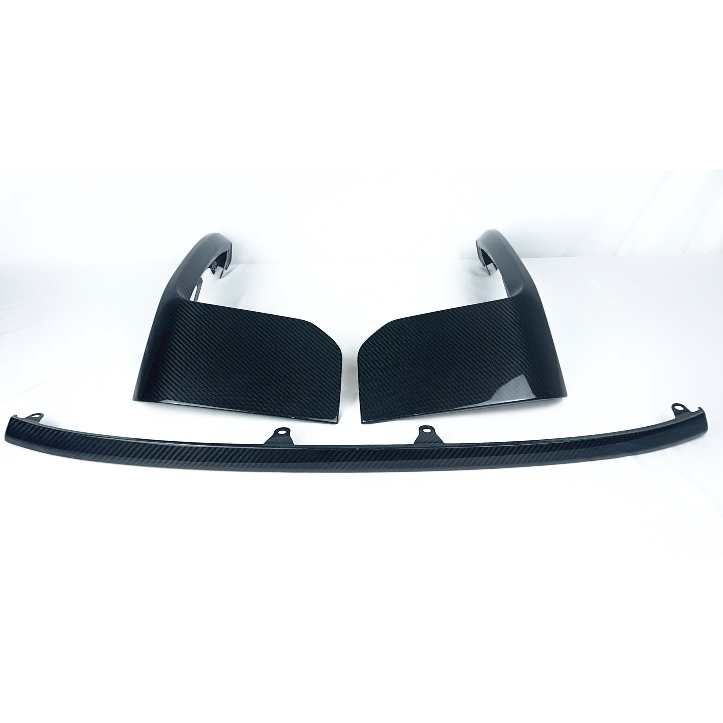 MAX CARBON Performance Ensemble de 3 pièces de fixation avant en carbone sec véritable pour BMW M2 G87