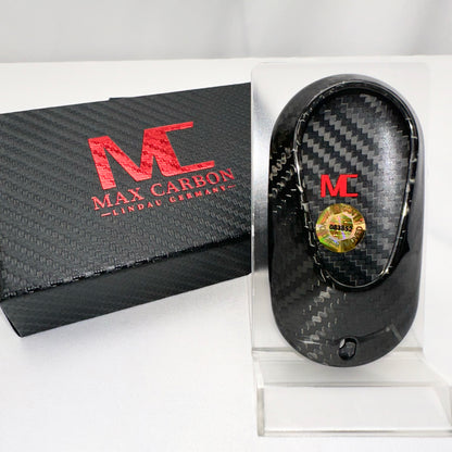 MAX CARBON Premium Schlüssel Cover Hülle passend für Mercedes Benz C E S CLE GLE GLS EQE EQS AMG GT SL