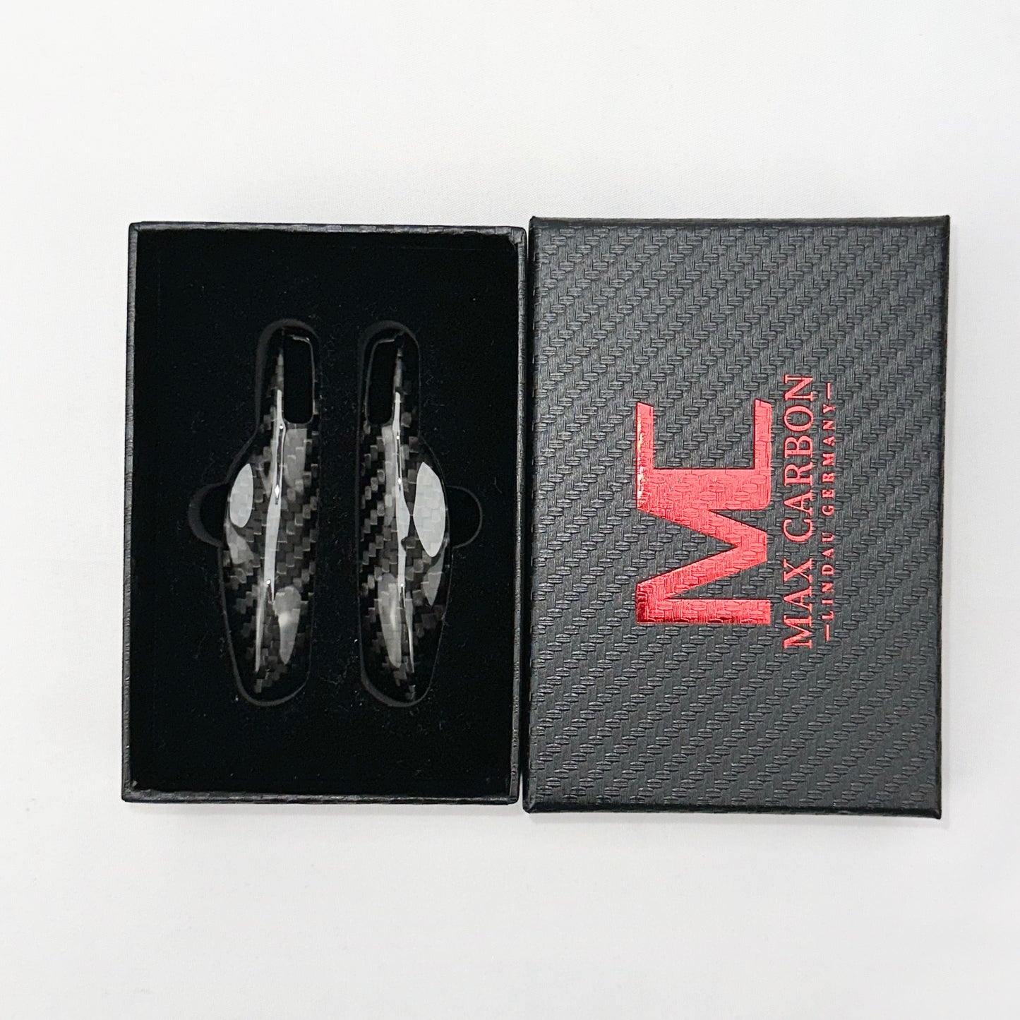 MAX CARBON Premium Schlüssel Gehäuse Ersatz passend für Porsche 911 Cayenne Macan 718 Panamera Cayman Boxster